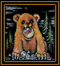 Velvet Bear Painting